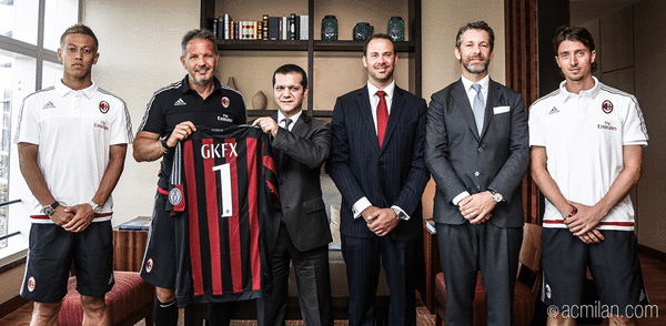 GKFX Ventures into Big Sponsorship Deals With Italian AC Milan