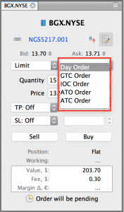 Emulated GTC orders