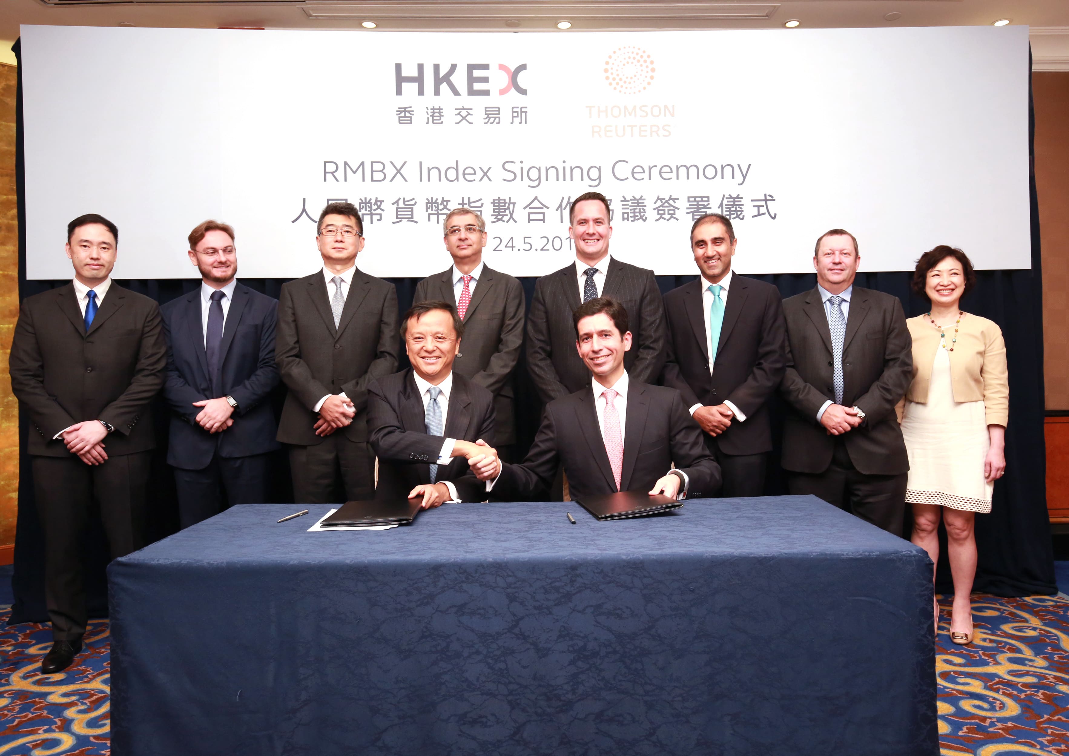 HKEX and Thomson Reuters Sign Agreement To Create New Renminbi Indices