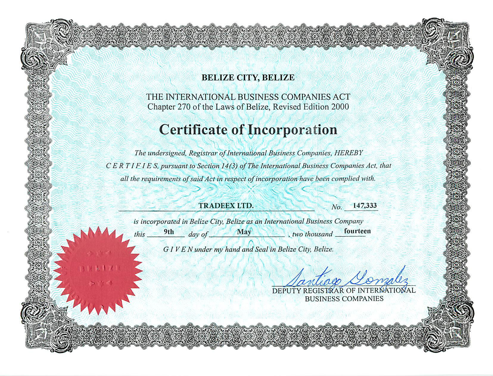 Belize forex license