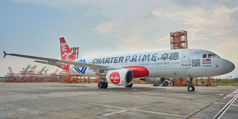 AirAsia Plane to Feature Charterprime Logo