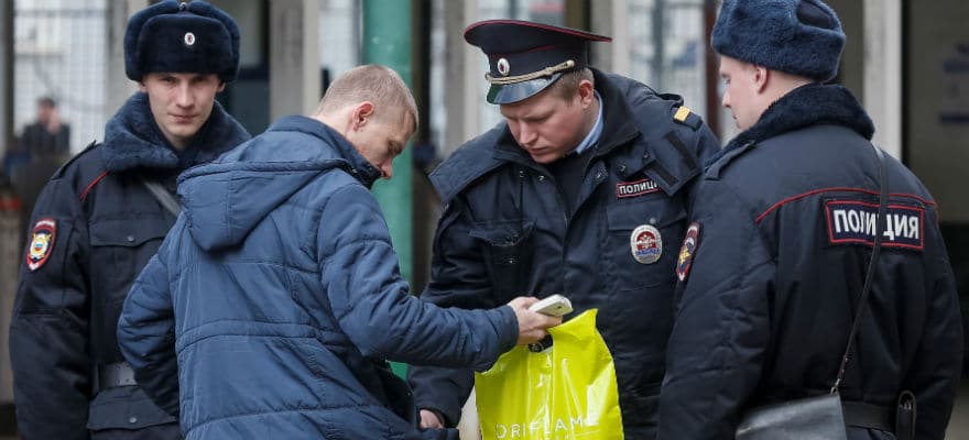 Russian Police Search