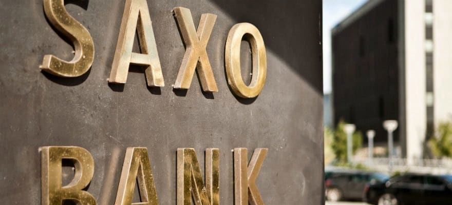 saxo bank logo on office building
