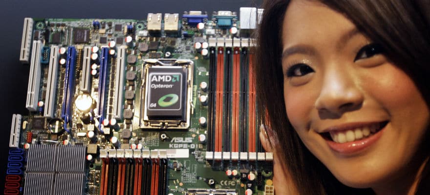 AMD processors on a motherboard