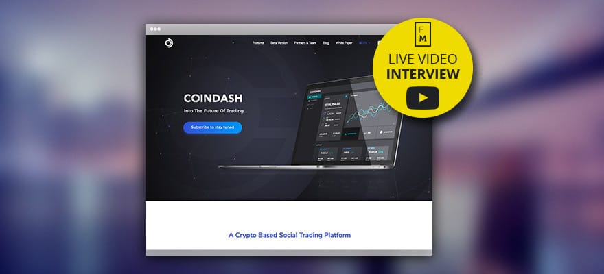 Video: Coindash CEO Talks Cryptocurrency, Social Trading and ICOs