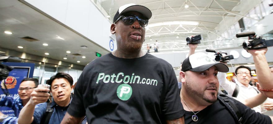 Dennis Rodman's Peace Mission to North Korea is Sponsored by PotCoin