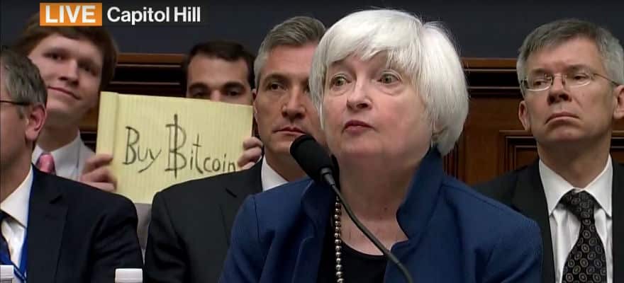 Bitcoin Looms Large Over Fed Head Yellen as She Testifies to Congress