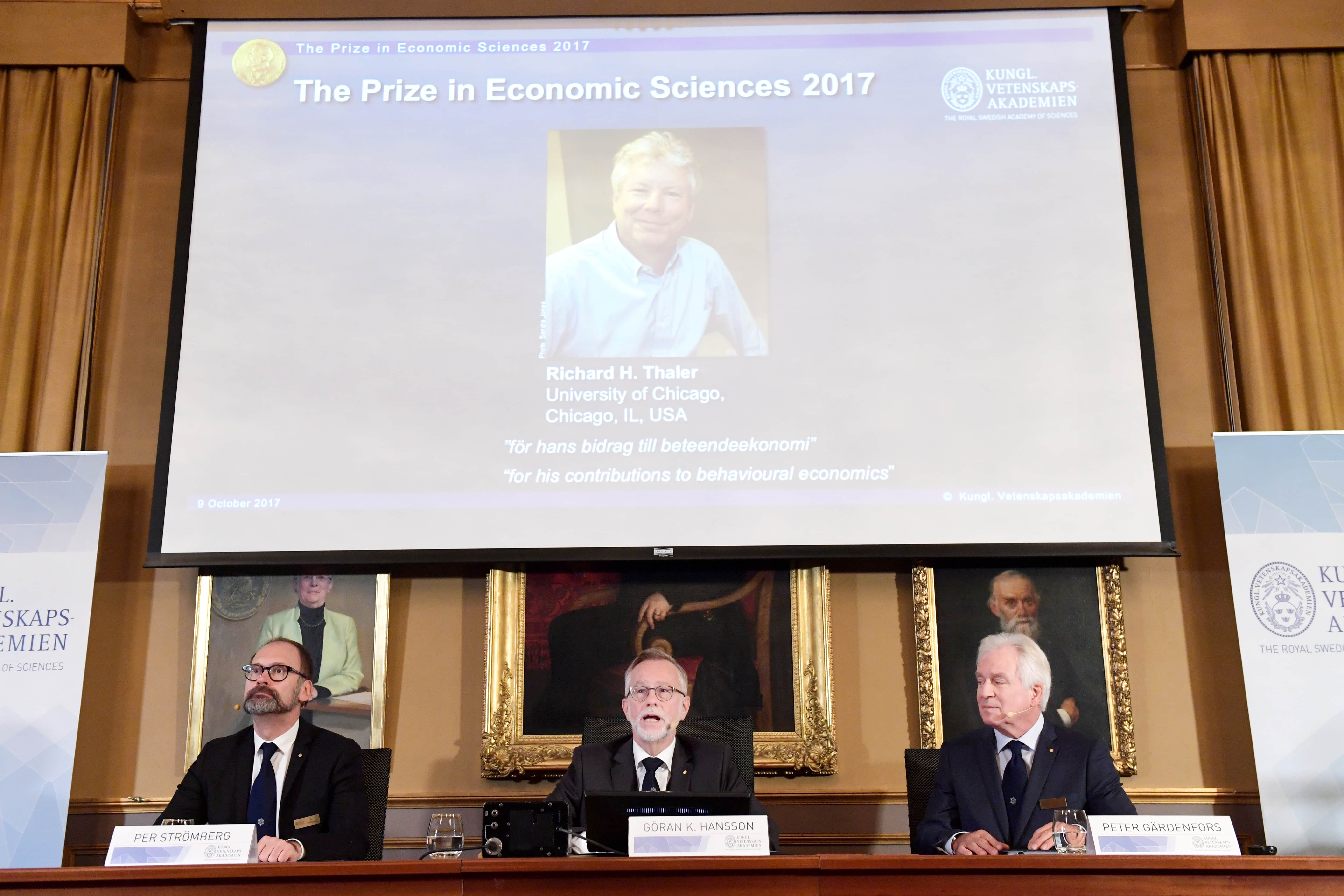 Richard H. Thaler Wins 2017 Nobel Prize for Economics