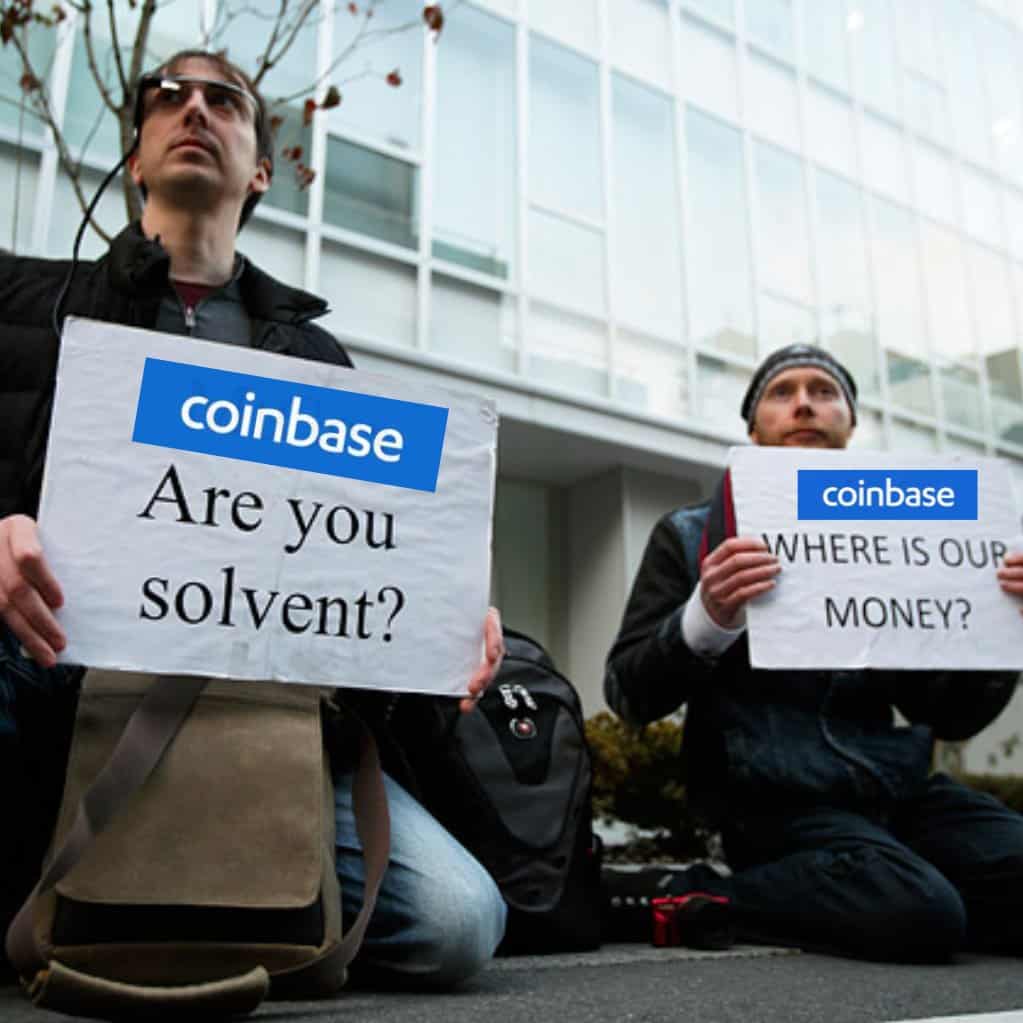 Coinbase Protest