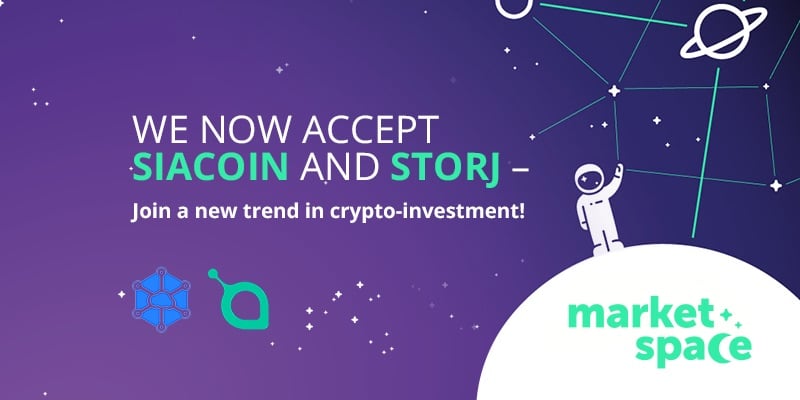 A New Level for Cryptoinvesting: Why Market.space is Accepting Sia and Storj
