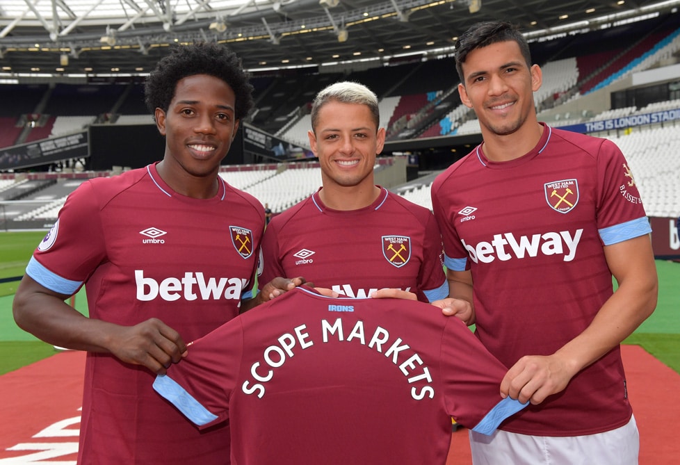 Scope Markets Becomes West Ham United’s Sleeve Sponsor