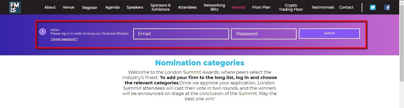 awards, london summit 18