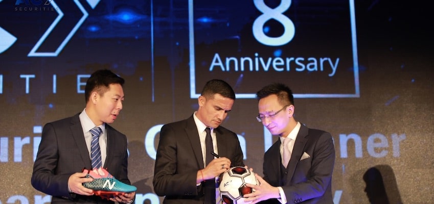 ACY Securities Unveil Tim Cahill as Brand Ambassador at Gala Event