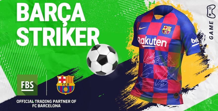 FBS Gives Away Signed FC Barcelona Jerseys for Playing Penalty Simulation