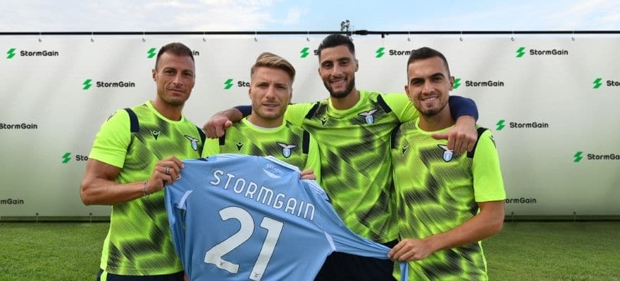 SS Lazio Adds Crypto Exchange StormGain as a Sponsor