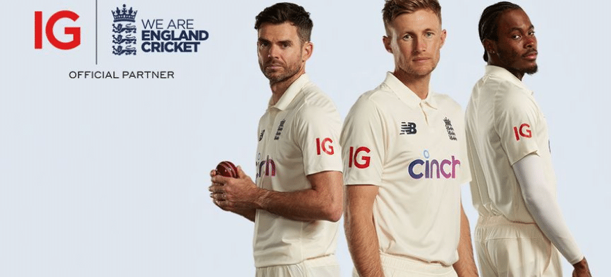 IG Signs Sponsorship Deal with England National Cricket Team
