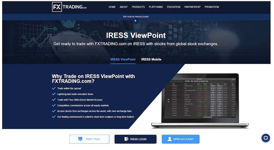 FXTRADING.com Adds the IRESS Platform to Their Product Line-up