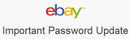 eBay password update