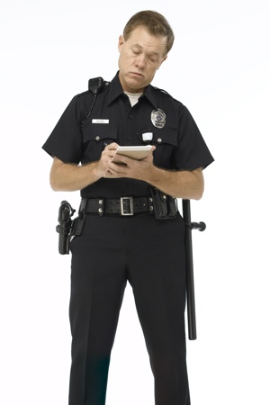 nypt-police officer writing ticket