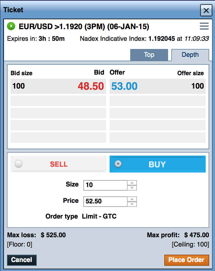 Is there spread fees trading nadex binary options