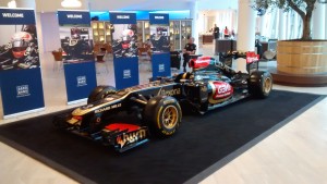 Lotus F1 at Saxo offices in 2014 