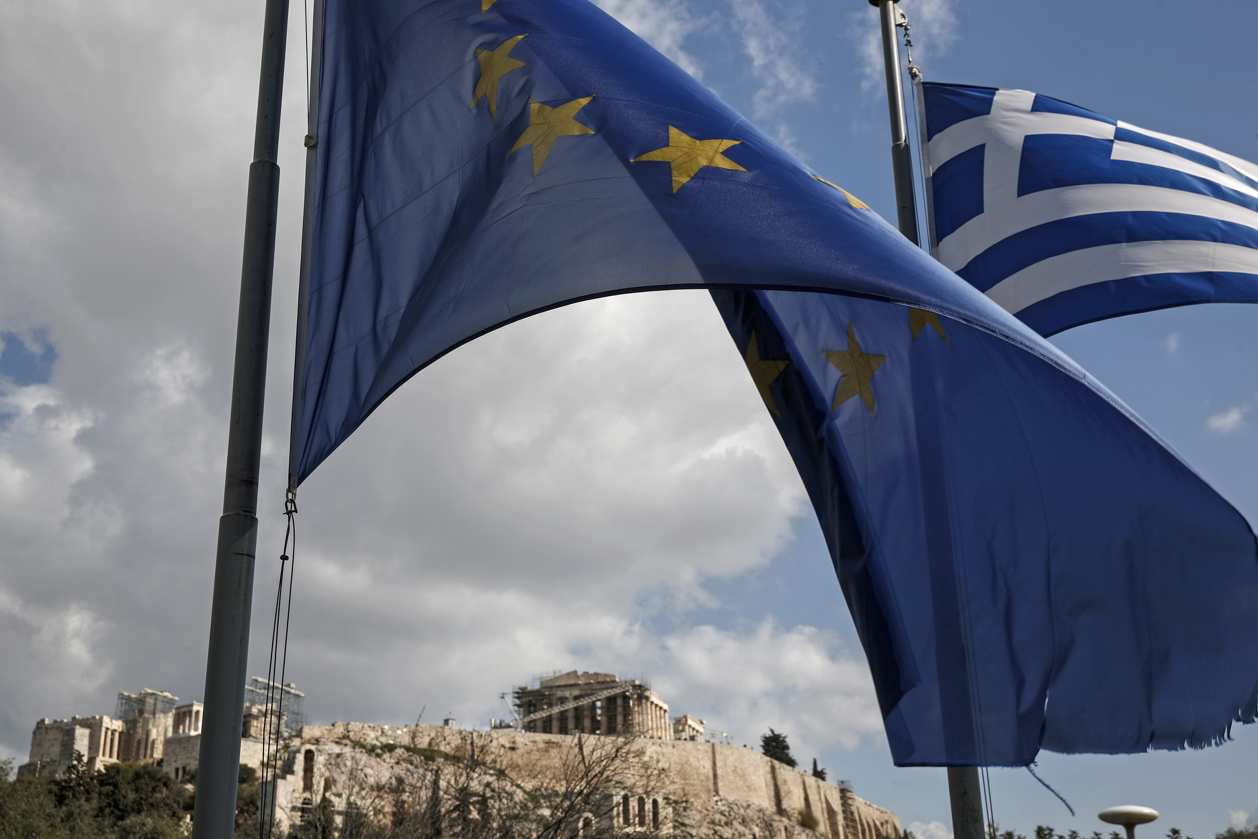Greece Euro Zone Flags